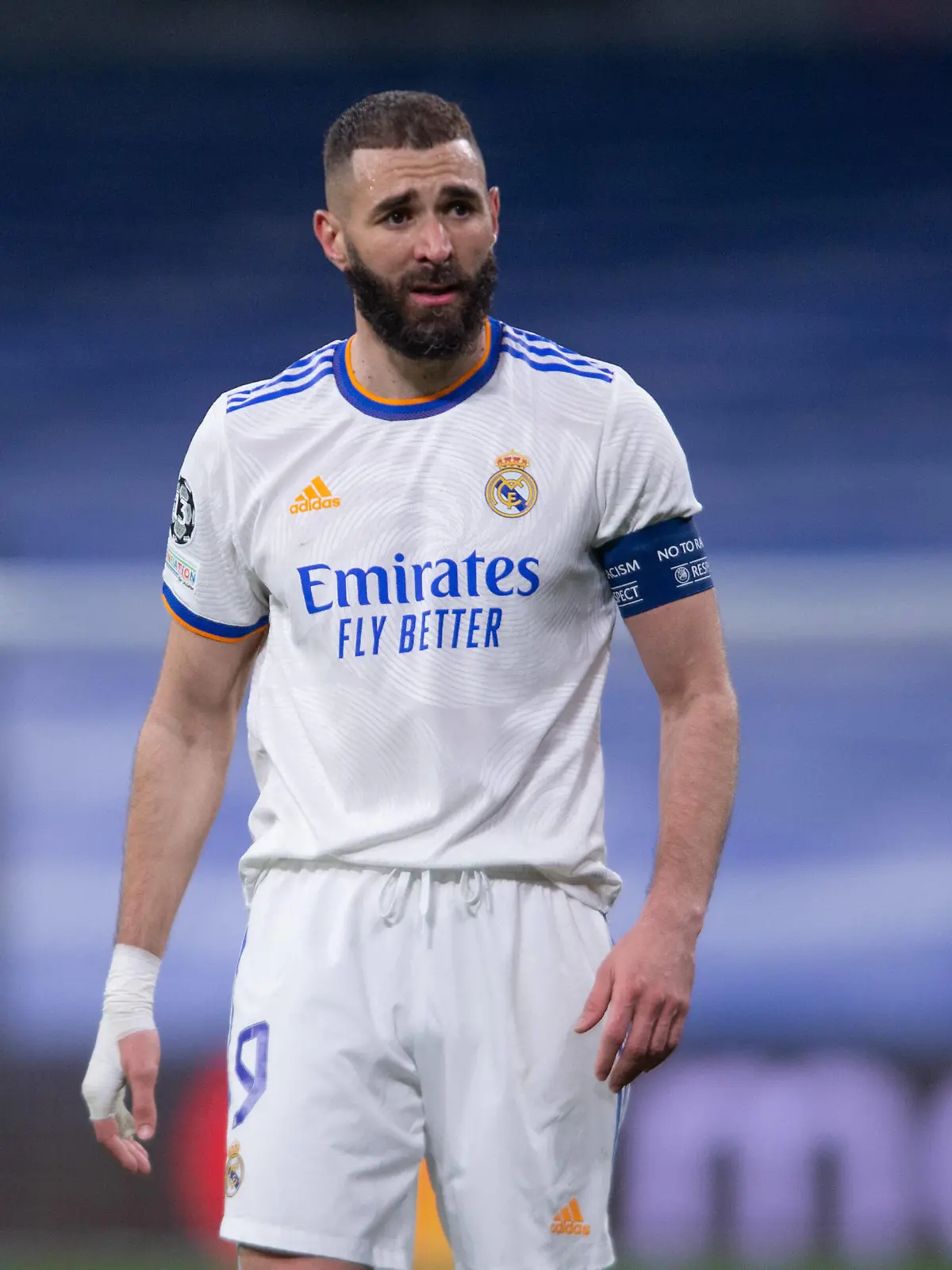  2021-2022 Men s Champions League Quarter Final match Real Madrid vs. Chelsea Apr 12th 12 th April 2022, Stadium Santiago Bernabeu, Madrid, Spain Men s Champions League, Real Madrid CF vs. Chelsea FC Karim Benzema of Real Madrid *** 2021 2022 Men s Champions League Quarter Final match Real Madrid vs Chelsea Apr 12th 12 th April 2022, Stadium Santiago Bernabeu, Madrid, Spain Men s Champions League, Real Madrid CF vs Chelsea FC Karim Benzema of Real Madrid Copyright: xJorgexRopero/xActionxPlusx