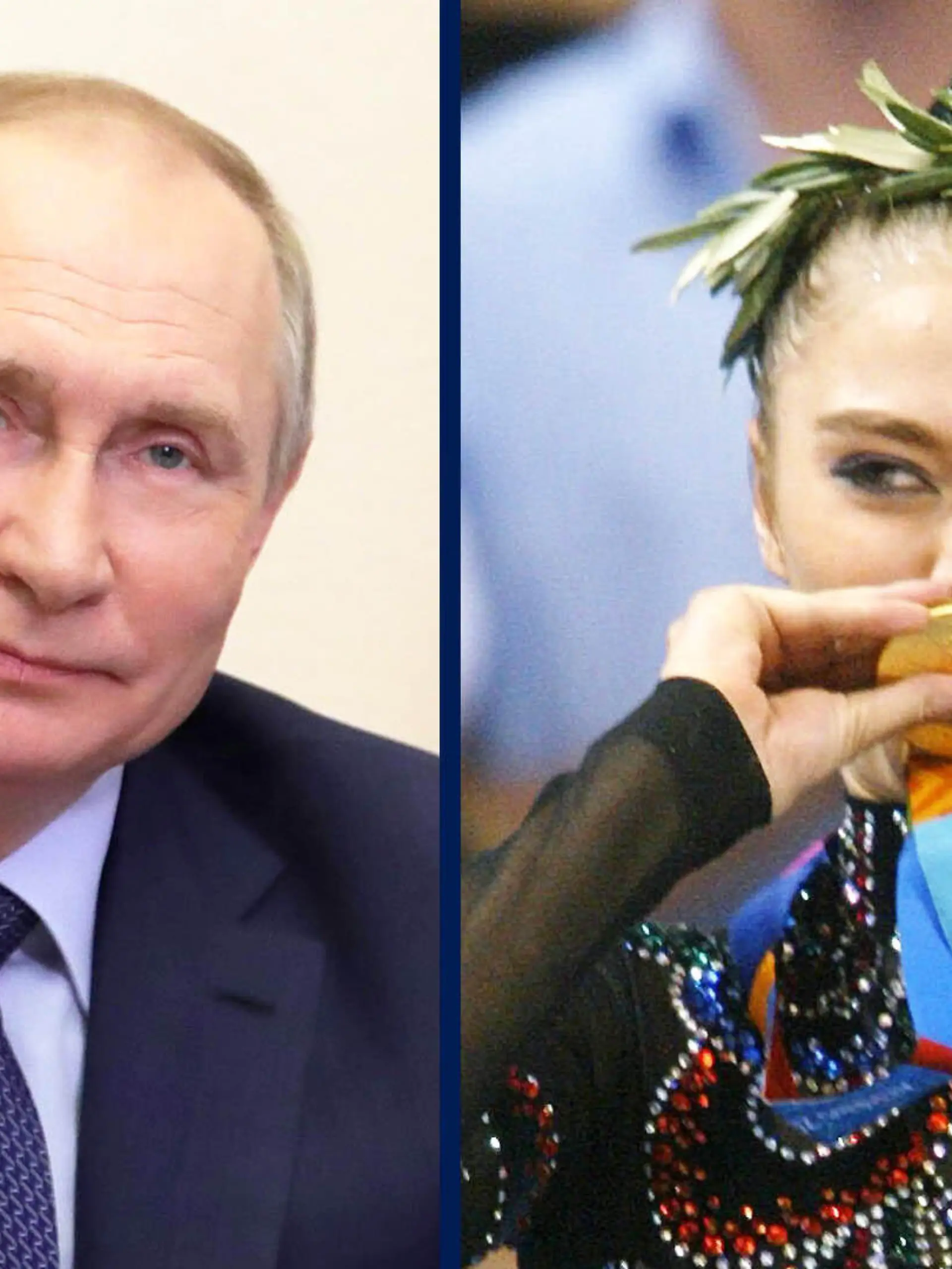 Wladimir Putin und Alina Kabajewa.
