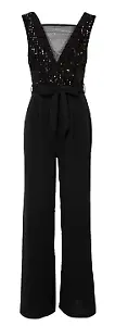 Jumpsuit mit Pailletten