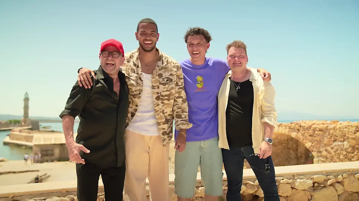 Nissim Mizrahi, Philip Matas, Tom Mc Connor und Christian Jährig sind im DSDS-Finale.
