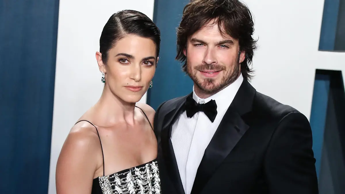 BEVERLY HILLS, LOS ANGELES, CALIFORNIA, USA - FEBRUARY 09: Nikki Reed and Ian Somerhalder arrive at the 2020 Vanity Fair Oscar Party held at the Wallis Annenberg Center for the Performing Arts on February 9, 2020 in Beverly Hills, Los Angeles, California, United States. (Photo by Xavier Collin/Image Press Agency)