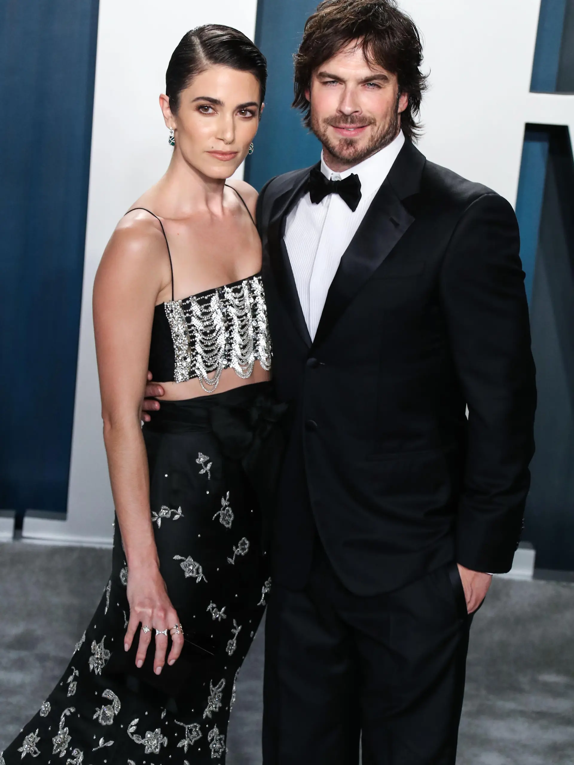 BEVERLY HILLS, LOS ANGELES, CALIFORNIA, USA - FEBRUARY 09: Nikki Reed and Ian Somerhalder arrive at the 2020 Vanity Fair Oscar Party held at the Wallis Annenberg Center for the Performing Arts on February 9, 2020 in Beverly Hills, Los Angeles, California, United States. (Photo by Xavier Collin/Image Press Agency)