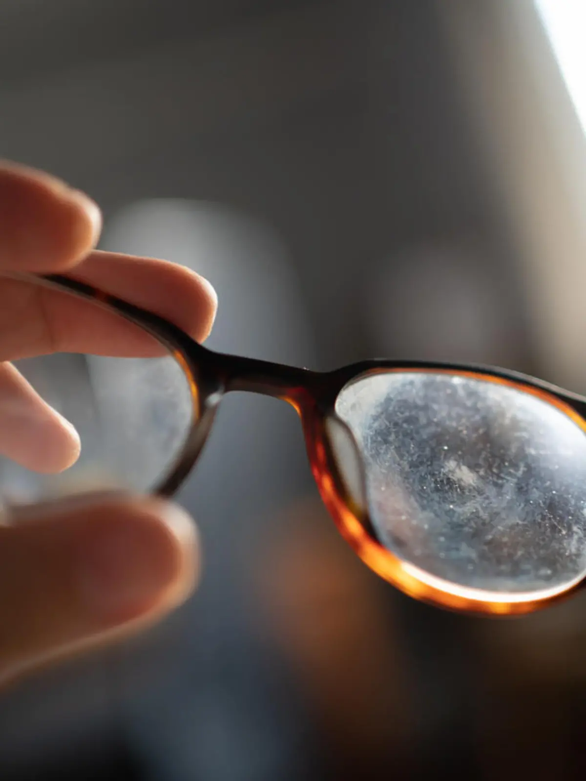 Schmutzige Brille