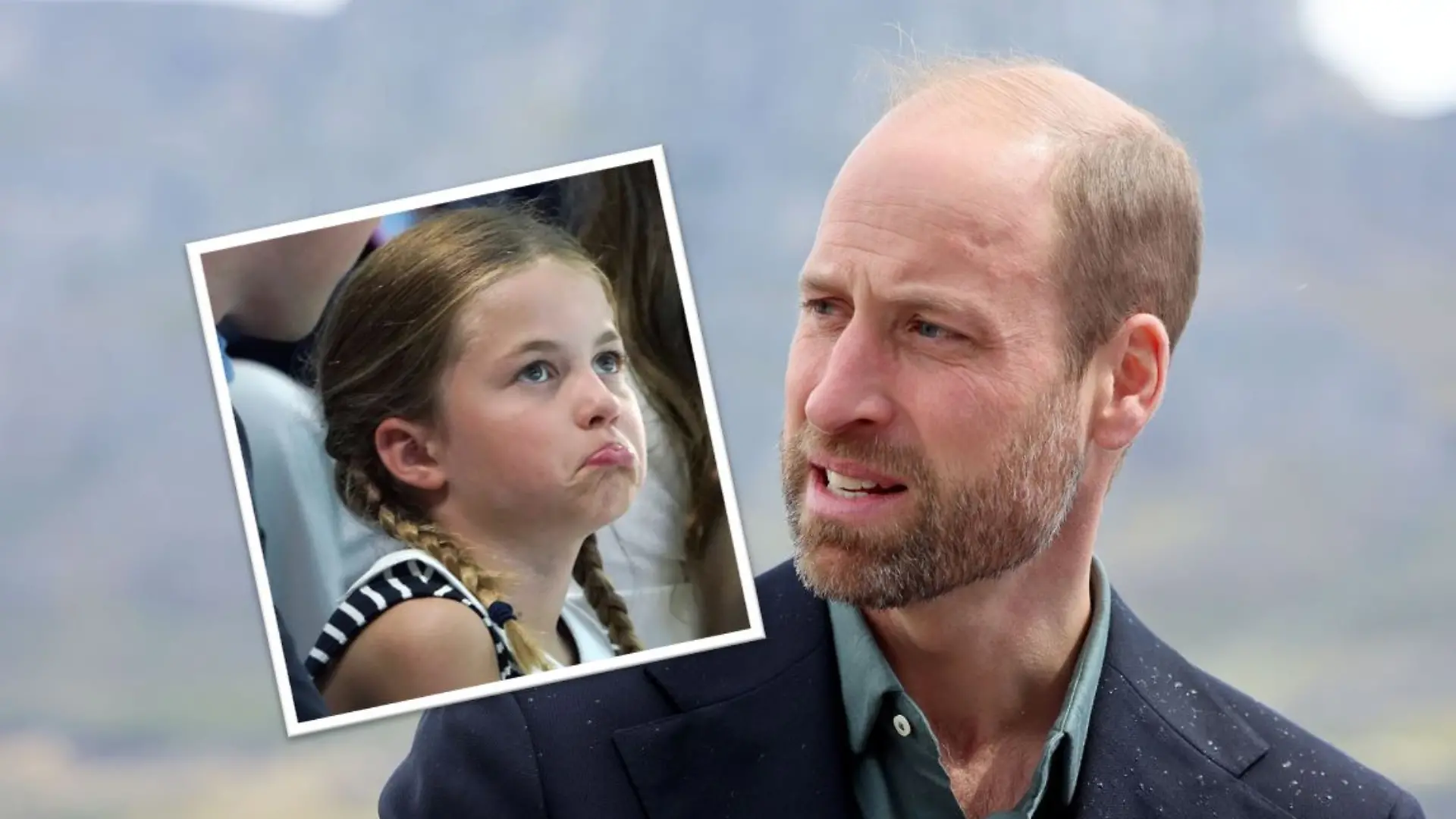 Collage von Prinzessin Charlotte und Prinz William.