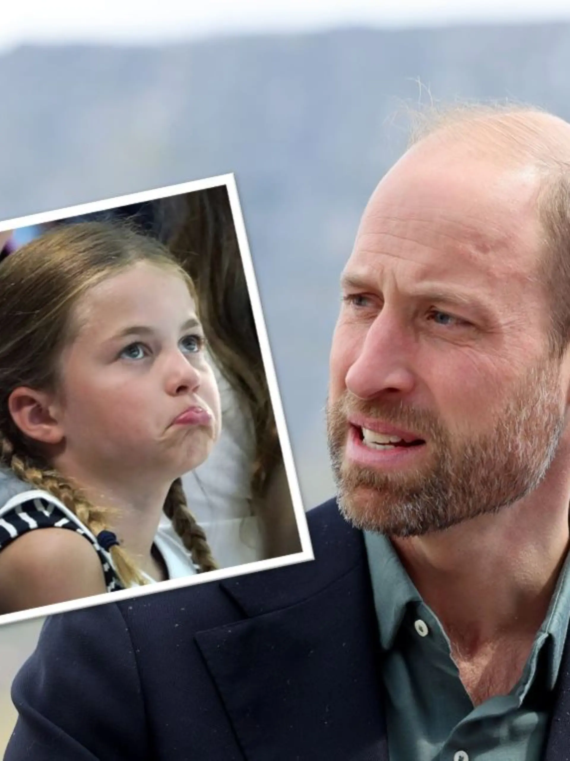 Collage von Prinzessin Charlotte und Prinz William.