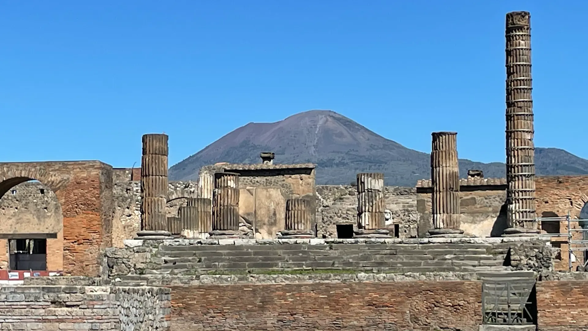 Archäologiepark in Pompeji.