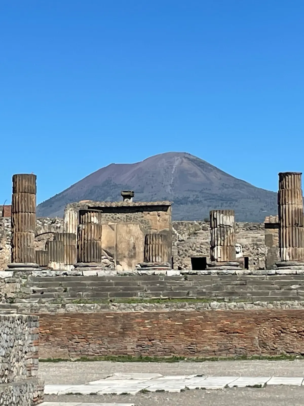 Archäologiepark in Pompeji.