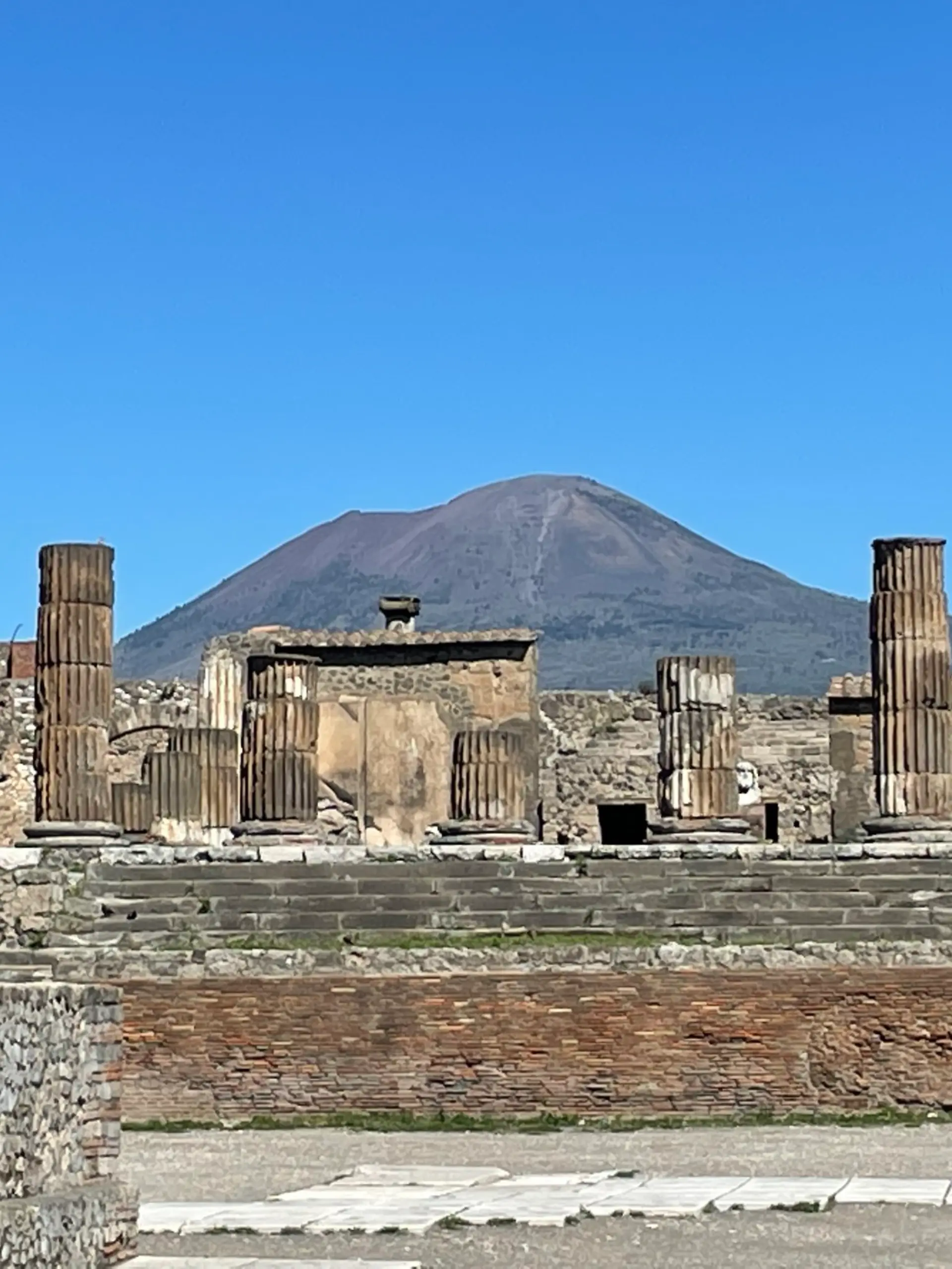 Archäologiepark in Pompeji.