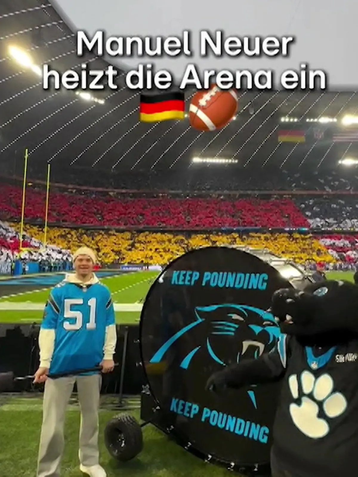 Bild zu: "Bayern-Star heizt Panthers-Fans ein"