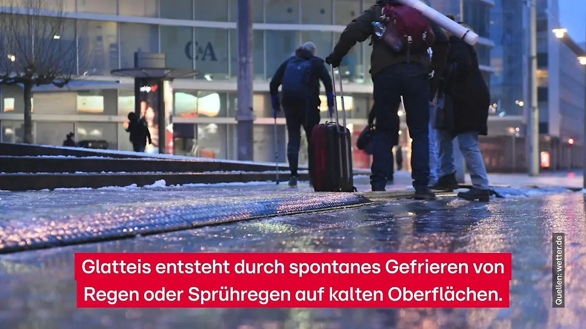 Von Schnee bis Blitzeis - welche Glättearten gibt es? Winter in Deutschland