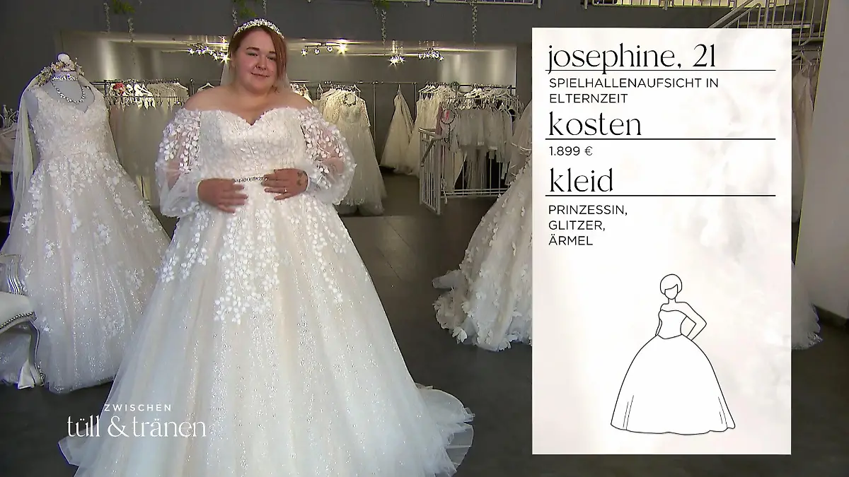 Zwei Traumkleider stehen zur Auswahl Qual der Wahl