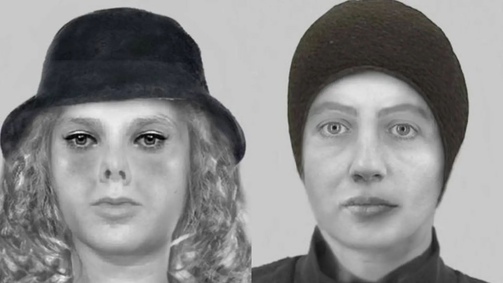 Die Phantombilder der beiden Tatverdächtigen