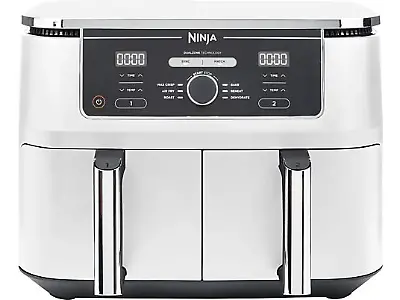 Ninja AF400EUWH Foodi Max Dual Zone Heissluftfritteuse in Weiß 