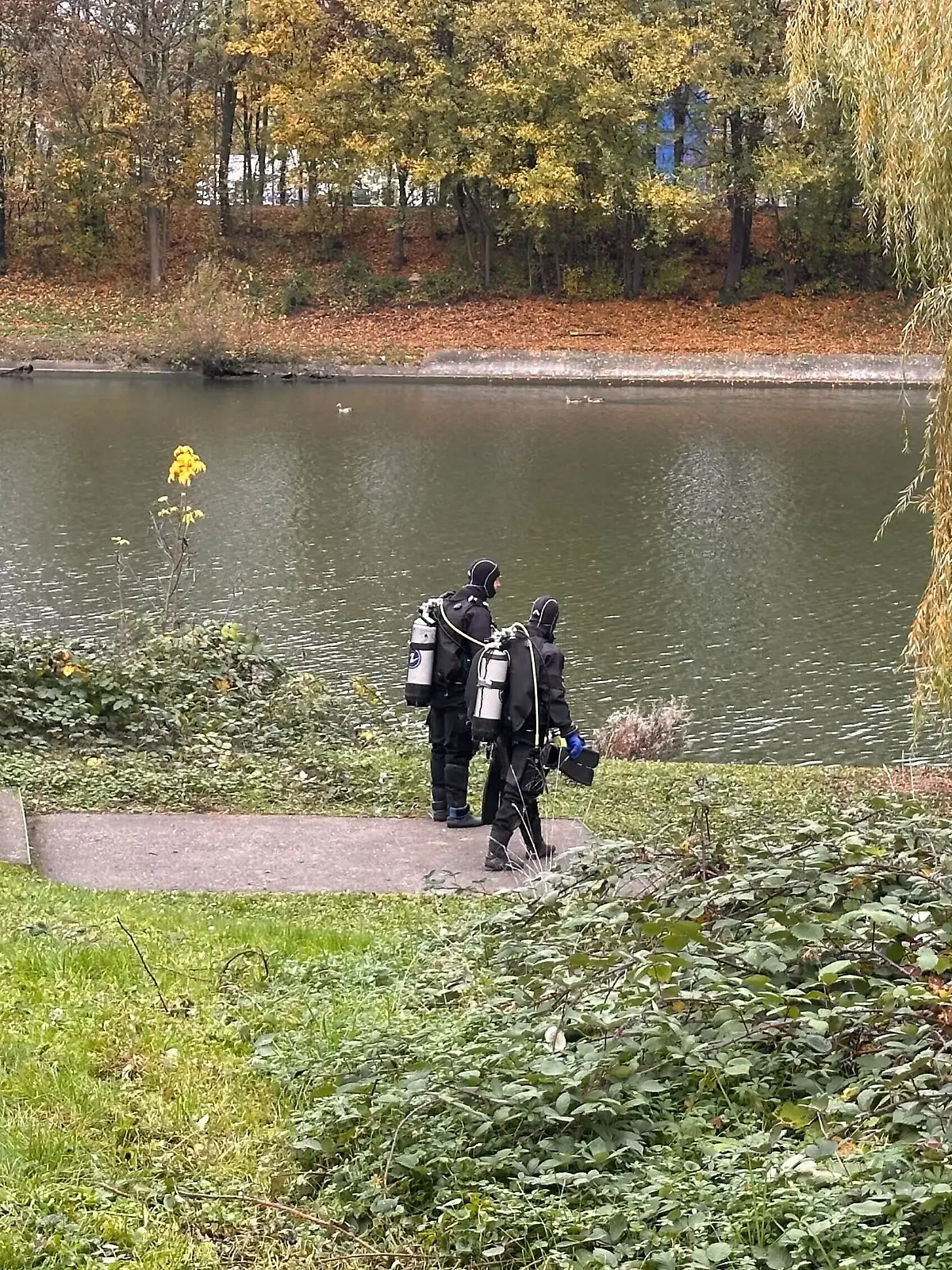 Tote Frau im Neckar