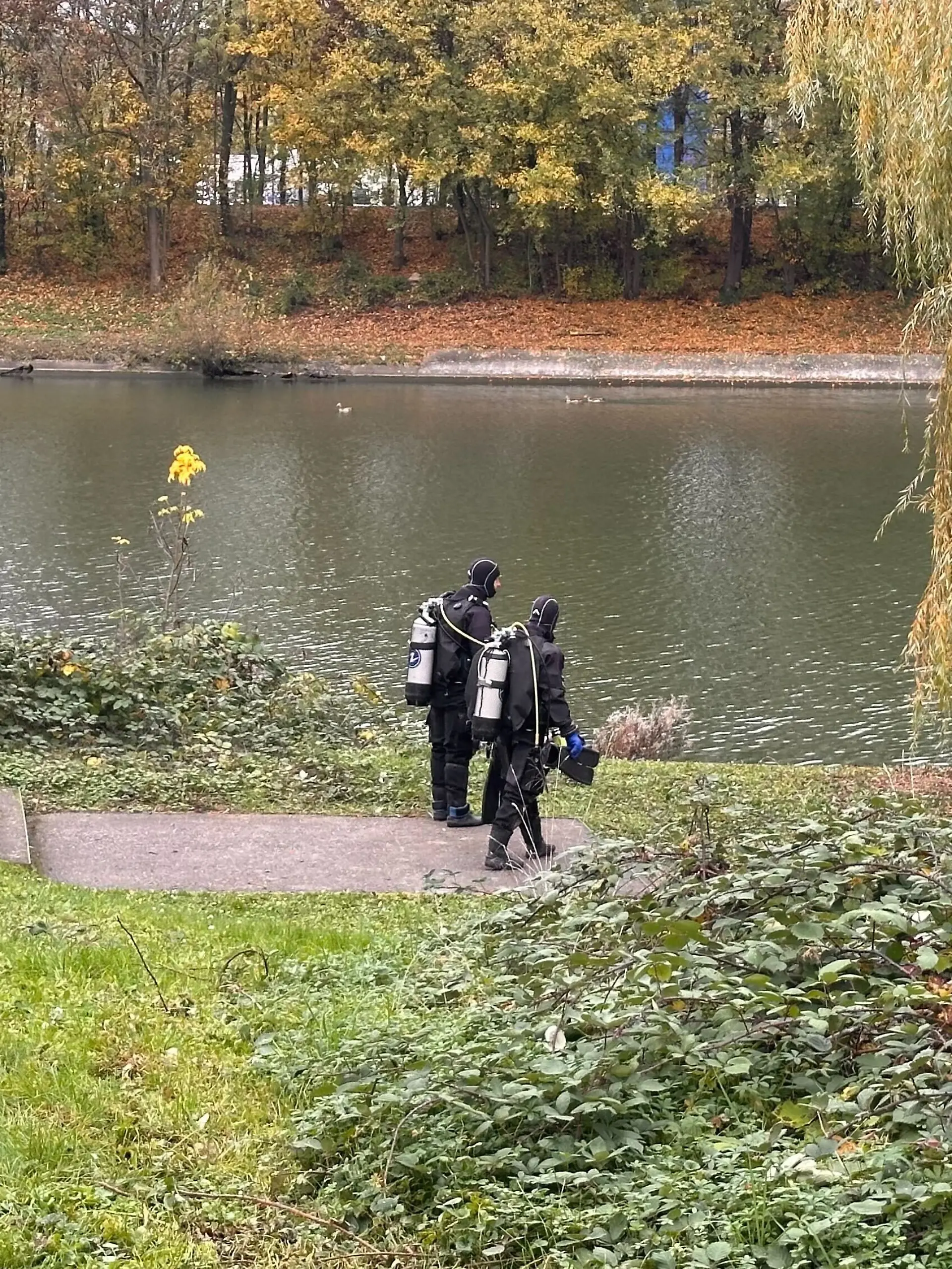 Tote Frau im Neckar