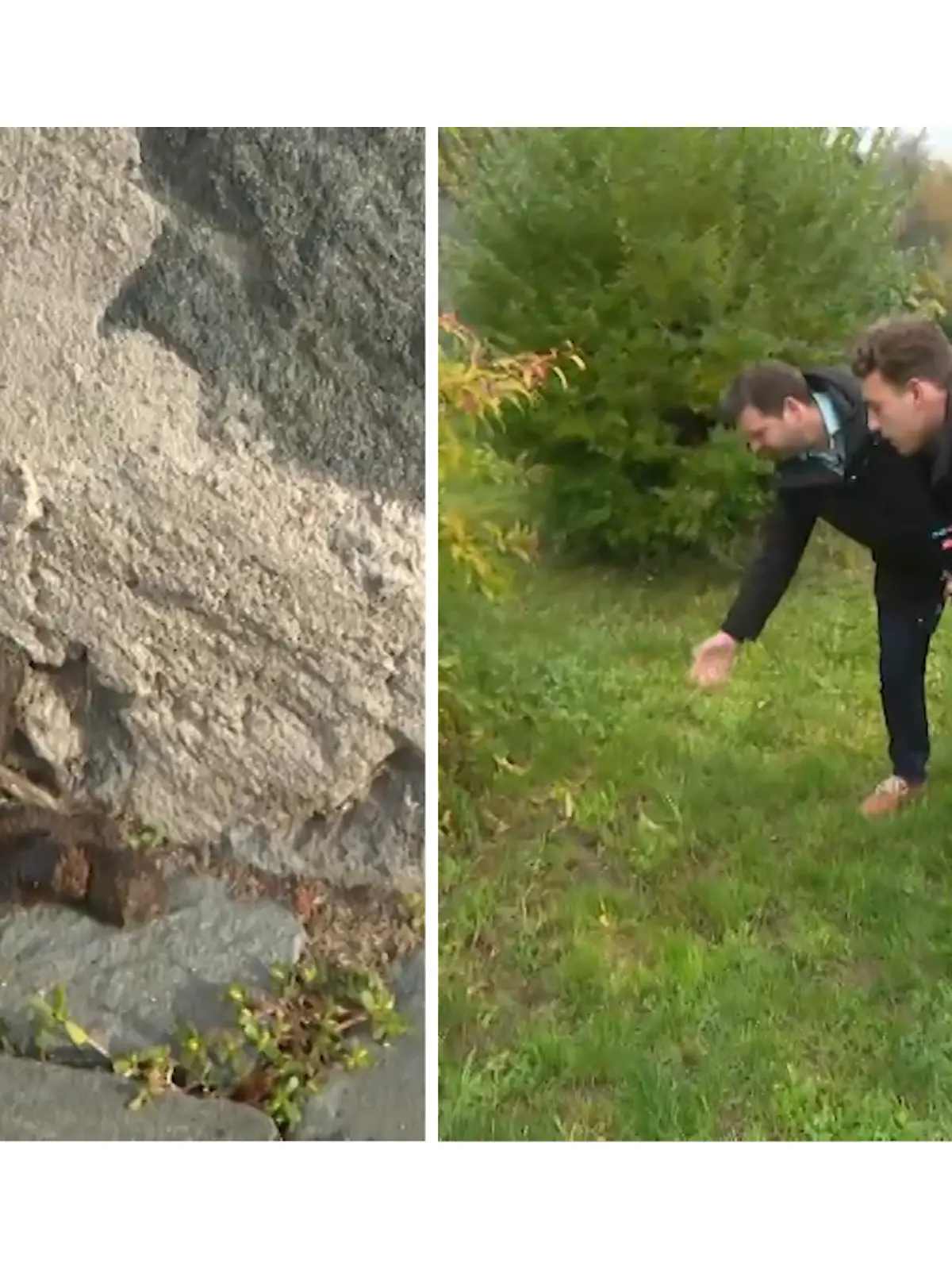 Der Bürgermeister Tobias Silbereis macht einen Kontrollgang mit RTL-Reporter Felix Breiner. 