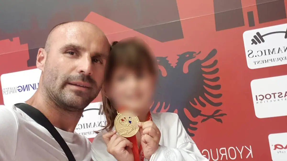 Valmir Fetiu mit seiner Tochter.