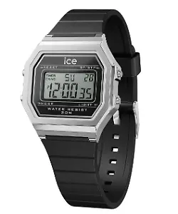 Ice-Watch Digit Retro Black/Silver Small