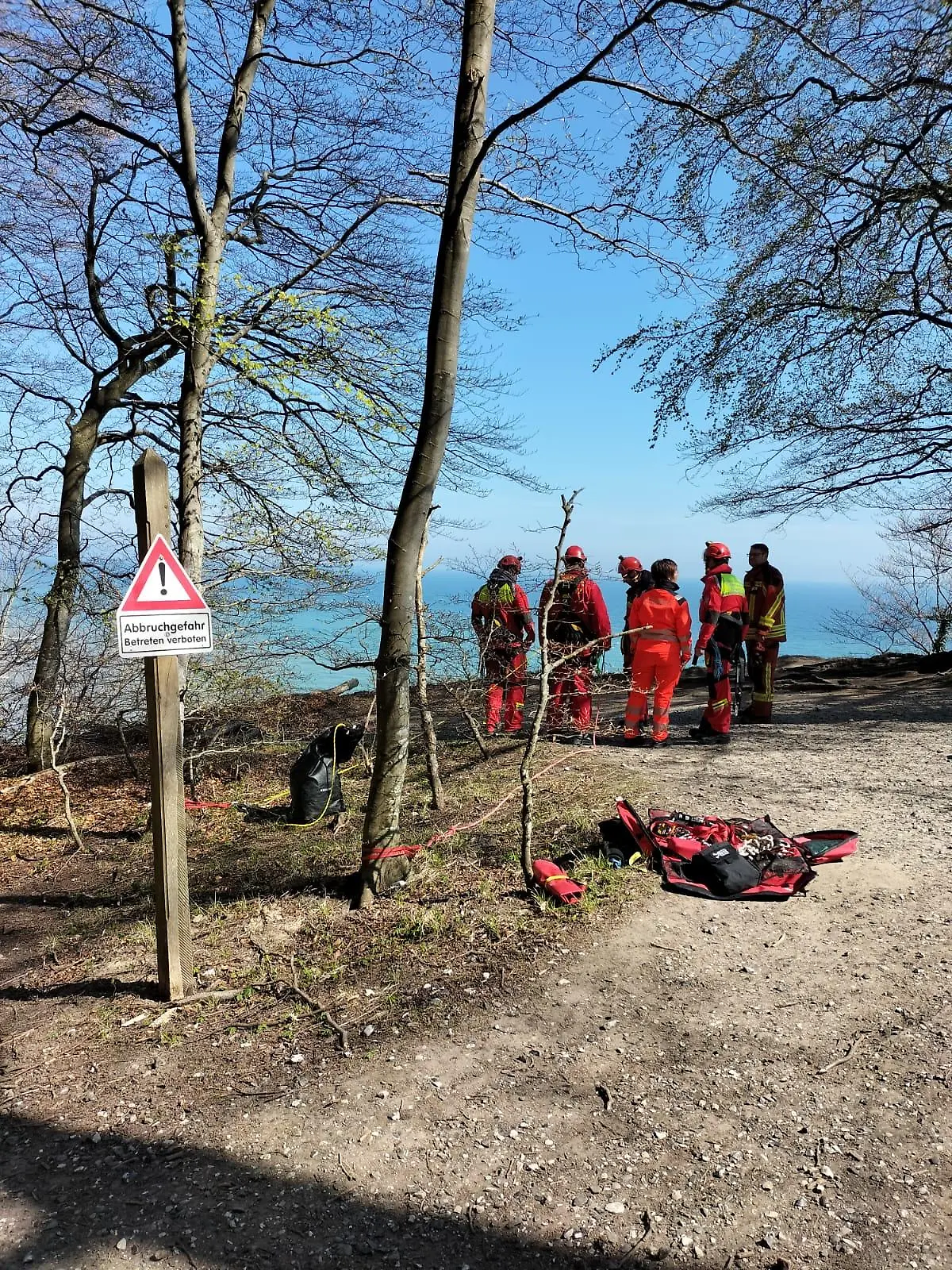 Rettungskräfte auf Rügen