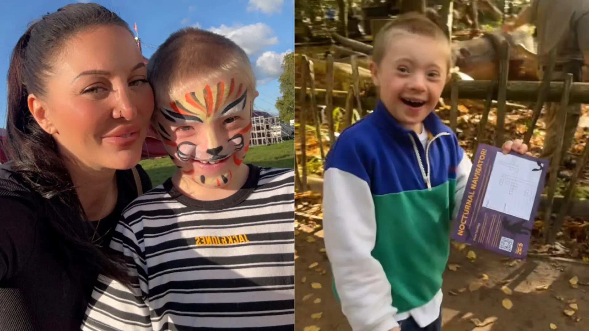James (6) und seine Mutter Francesca freuen sich auf den gemeinsamen Ausflug.