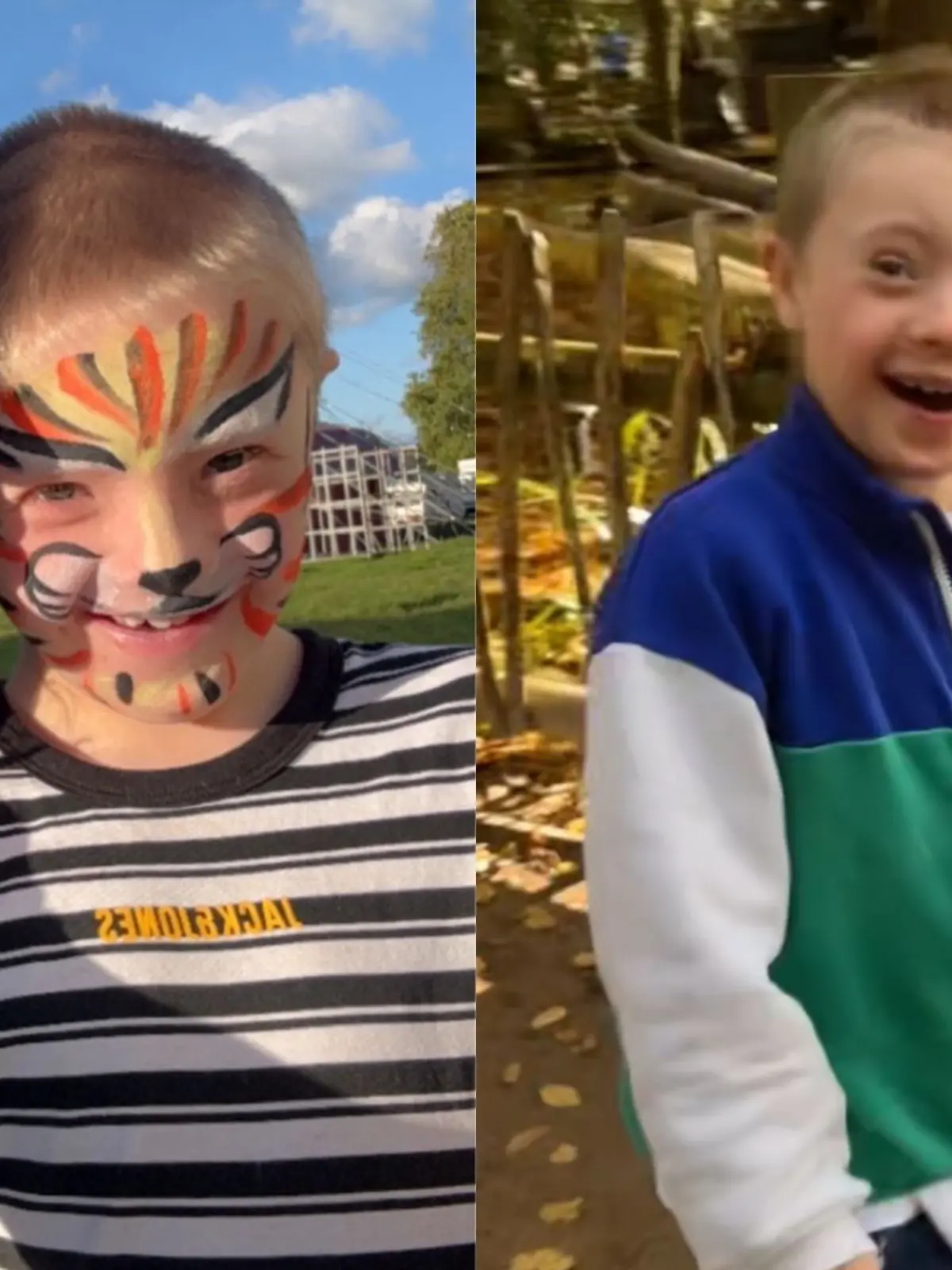 James (6) und seine Mutter Francesca freuen sich auf den gemeinsamen Ausflug. 