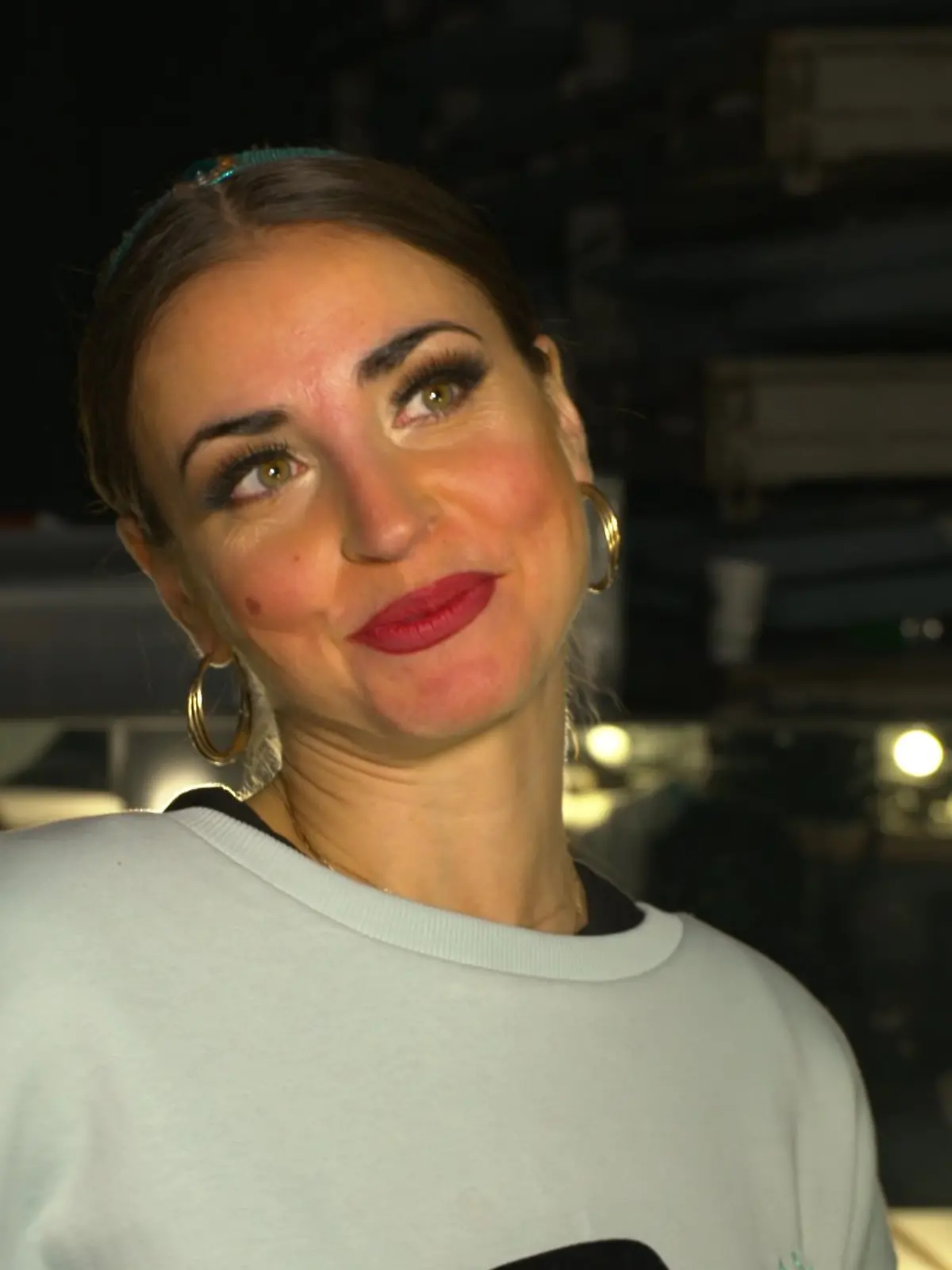 Ekaterina Leonova backstage bei der „Let’s Dance”-Tour. 