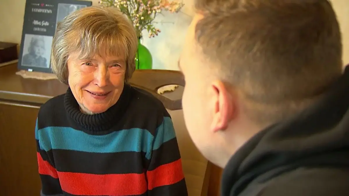 Inge Wenzel ist ihrem Enkel dankbar.