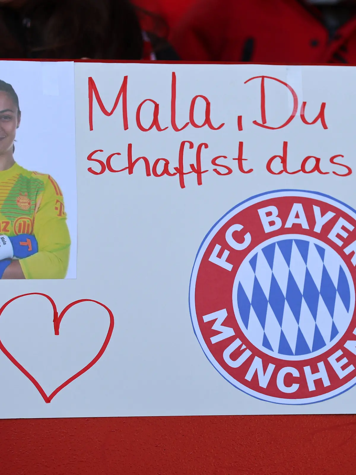 Banner für die an Krebs erkrankte Maria Luisa Grohs