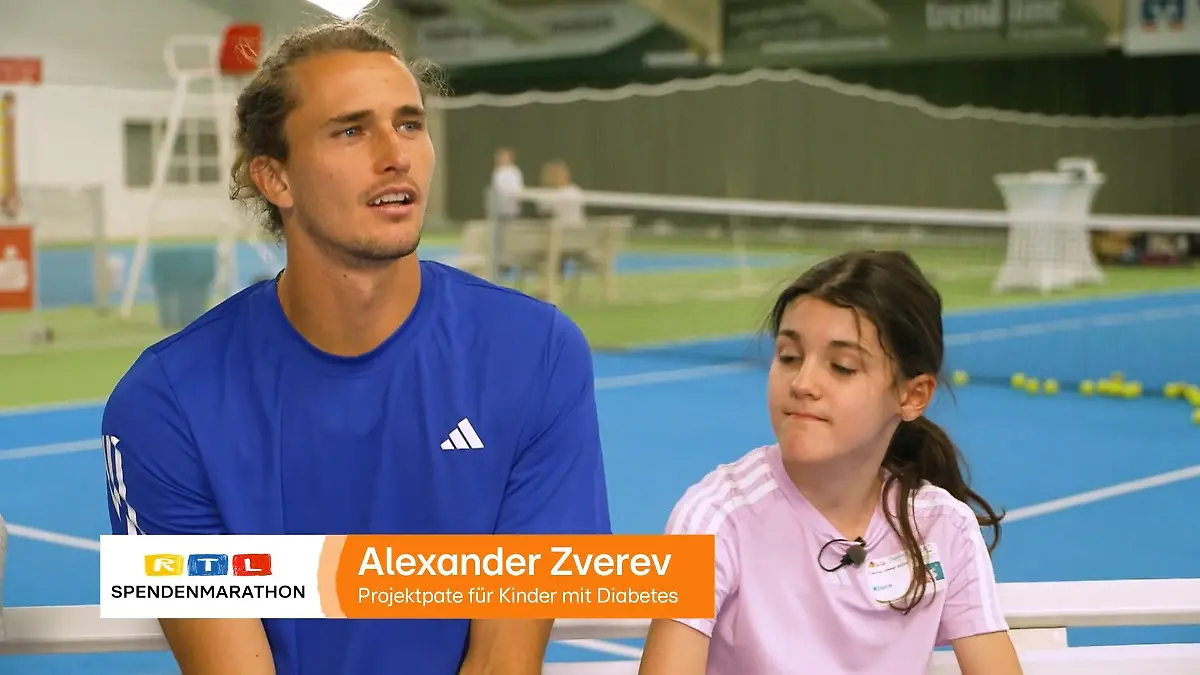 Unterstützung für Kinder mit Diabetes Tennis-Star Alexander Zverev