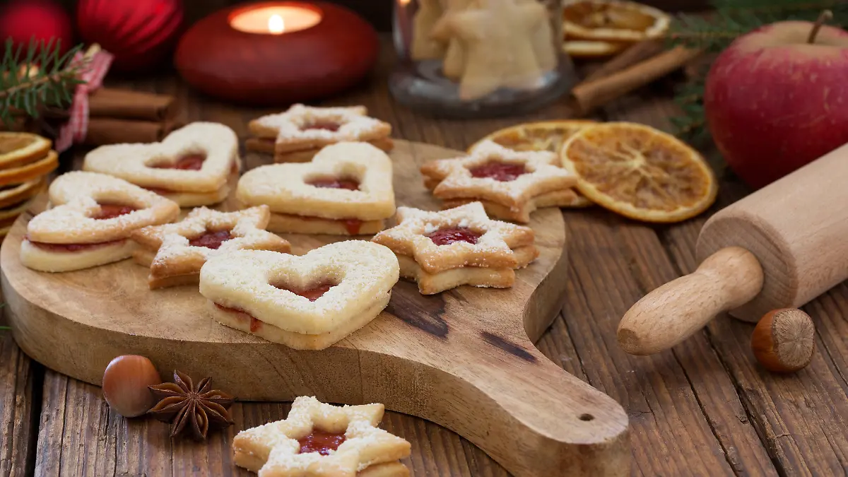 Spitzbuben Plätzchen Weihnachten
