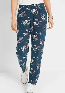 Geblümte Hose in Blau
