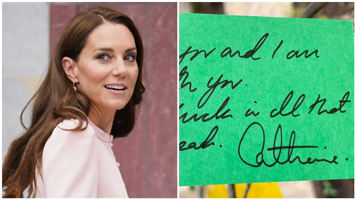 Prinzessin Kate hat eine ganz besondere Notiz hinterlassen.