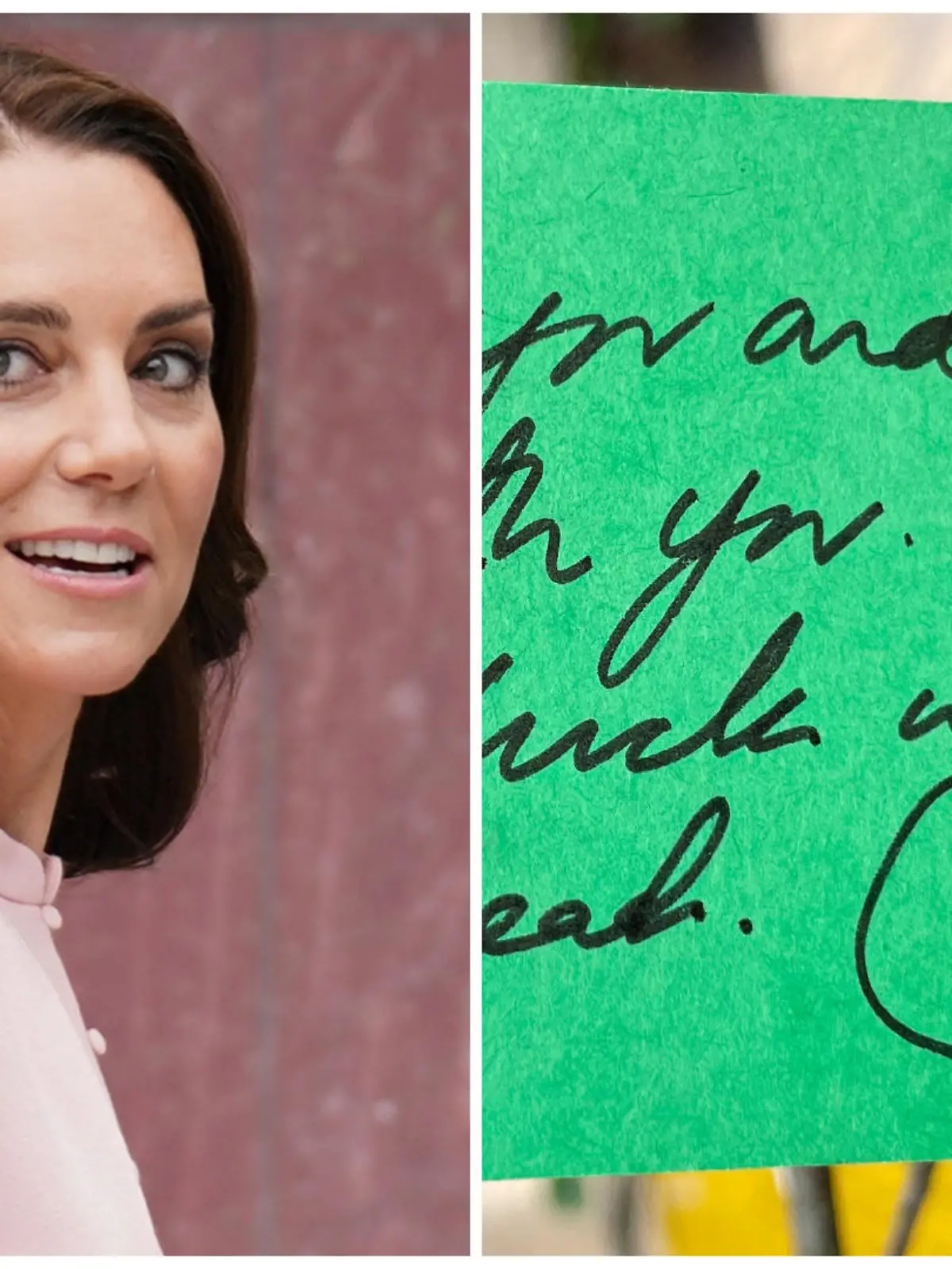Prinzessin Kate hat eine ganz besondere Notiz hinterlassen.