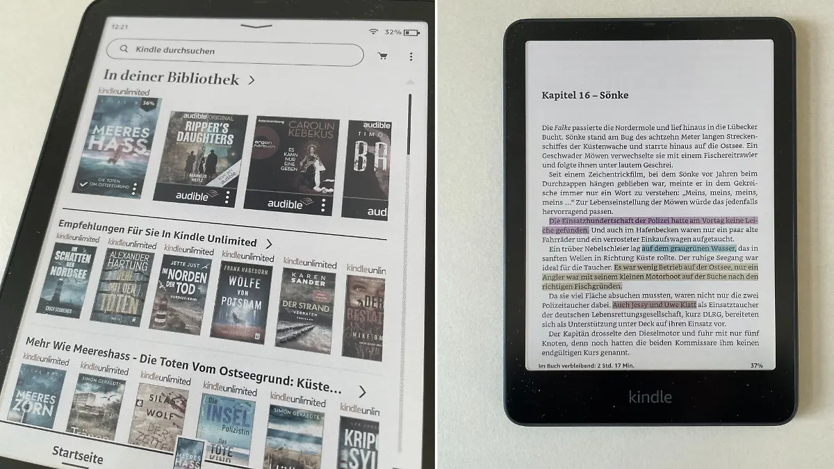 Farb-Display des Kindle Colorsoft