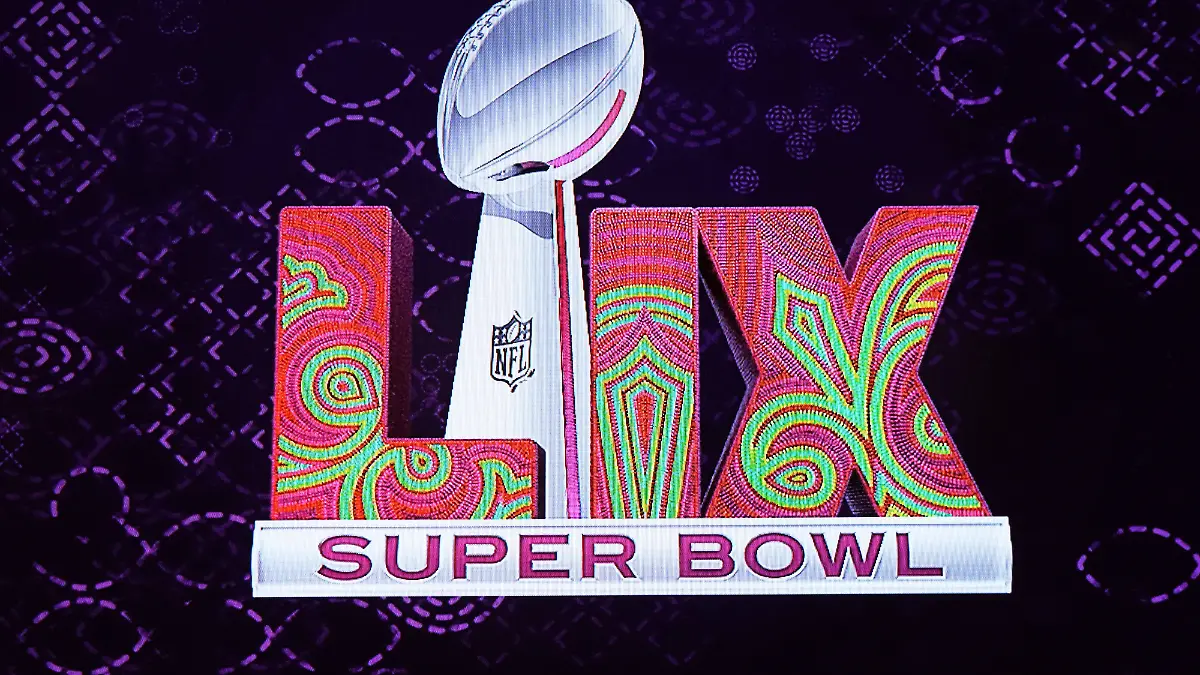 Das Logo des Super Bowls in New Orleans
