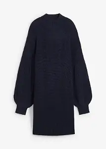 Dunkelblaues Strickkleid