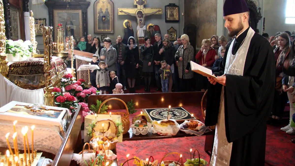 Orthodox Easter celebration in Lublin The Orthodox Holy Saturday celebrations on April 7, 2018 in Lublin, Poland. EN_01313914_0041 PUBLICATIONxINxGERxSUIxAUTxONLY  