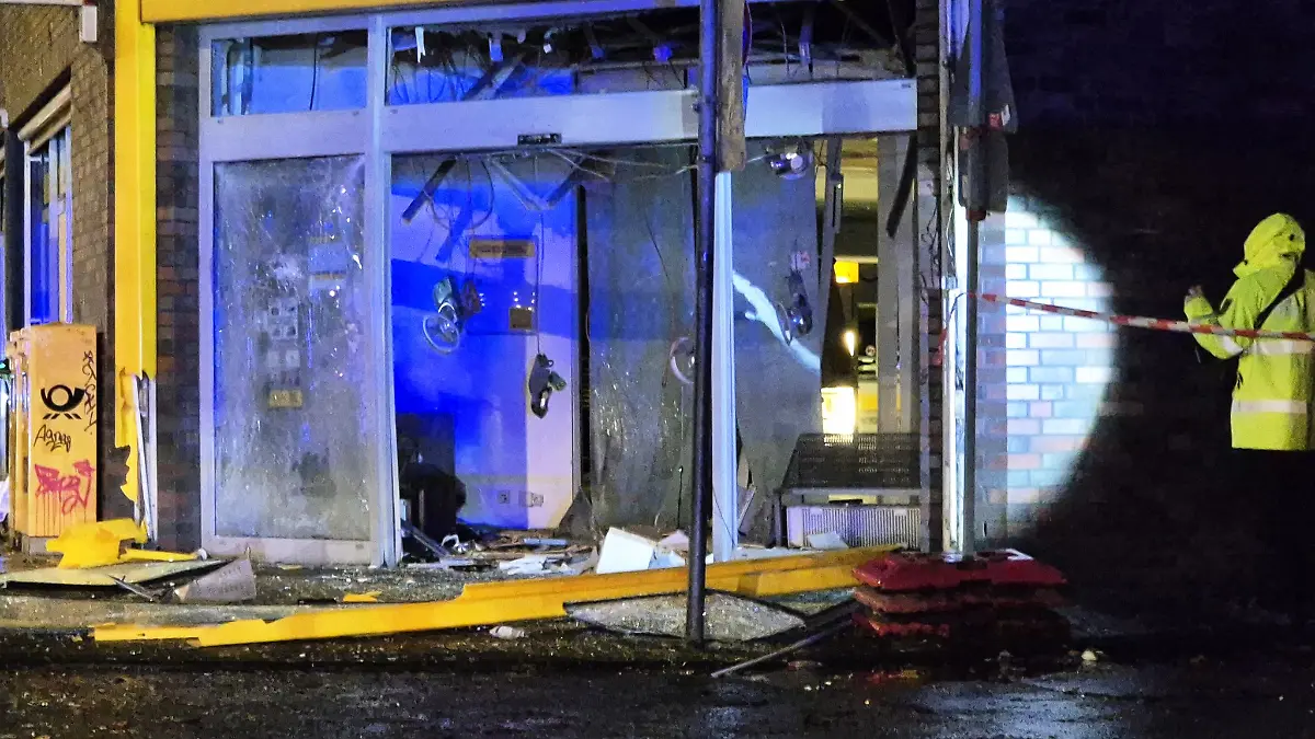 Gangster sprengen Kontoauszugsdrucker