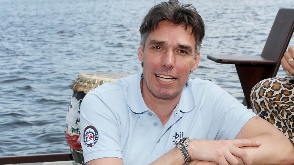 Michael Stich beim beim Drachenbootrennen 2019 der Michael Stich Stiftung auf der Alster. Hamburg, 14.06.2019