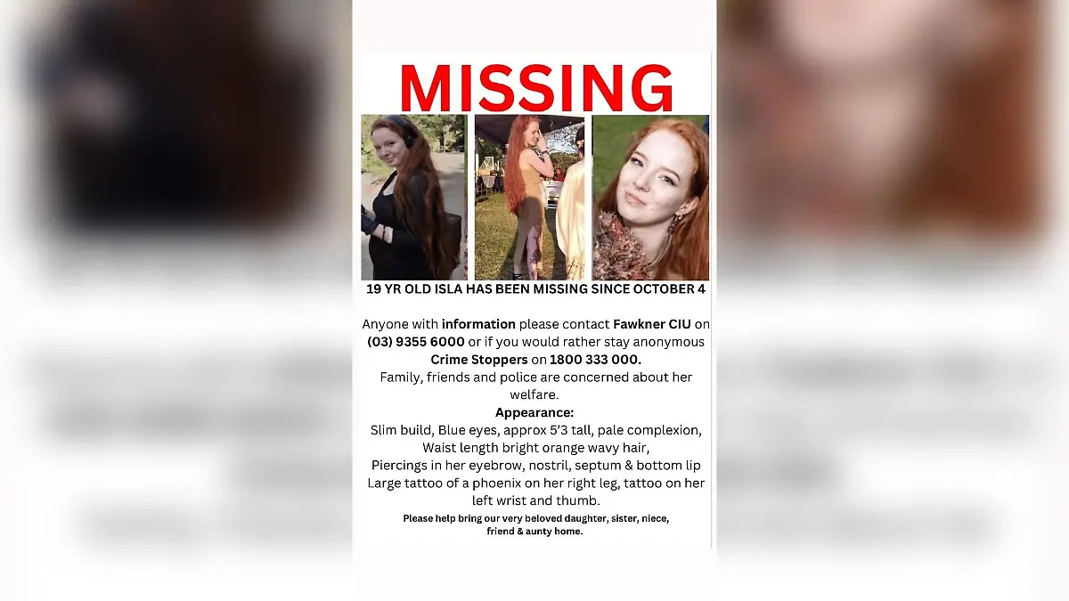 Isla Bells Familie sucht überall nach der vermissten Frau.
