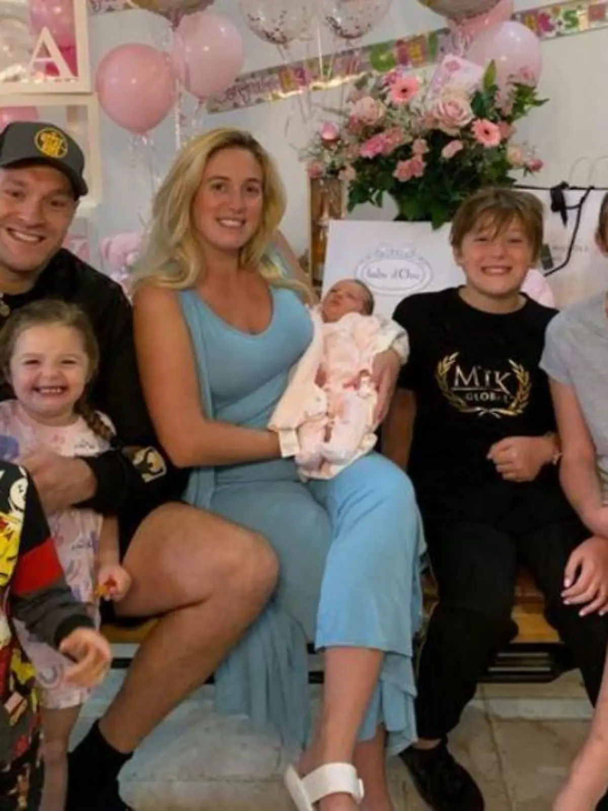 Tyson Fury und seine Frau Paris haben sechs Kinder - die kleine Athena kam am 8. August zur Welt