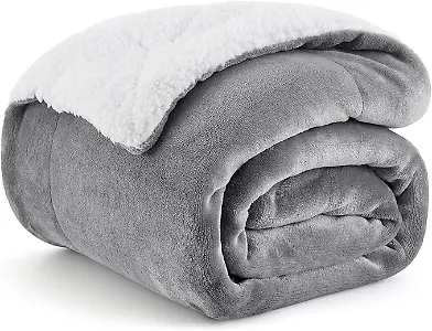 Bedsure Decke Sofa Kuscheldecke Grau