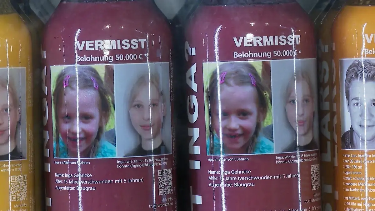 Nach Foto auf Smoothie-Flasche: 20 neue Hinweise zu vermisster Inga