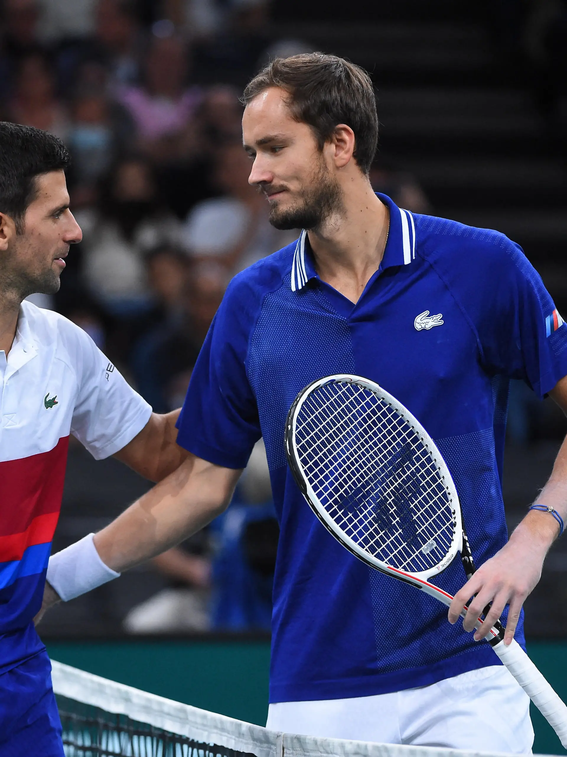 Novak Djokovic (SRB) wins the final at the 2021 Rolex Paris Masters at the Accor Arena in Paris, FRANCE, on November 7, 2021. Photo by Corinne Dubreuil/ABACAPRESS.COM