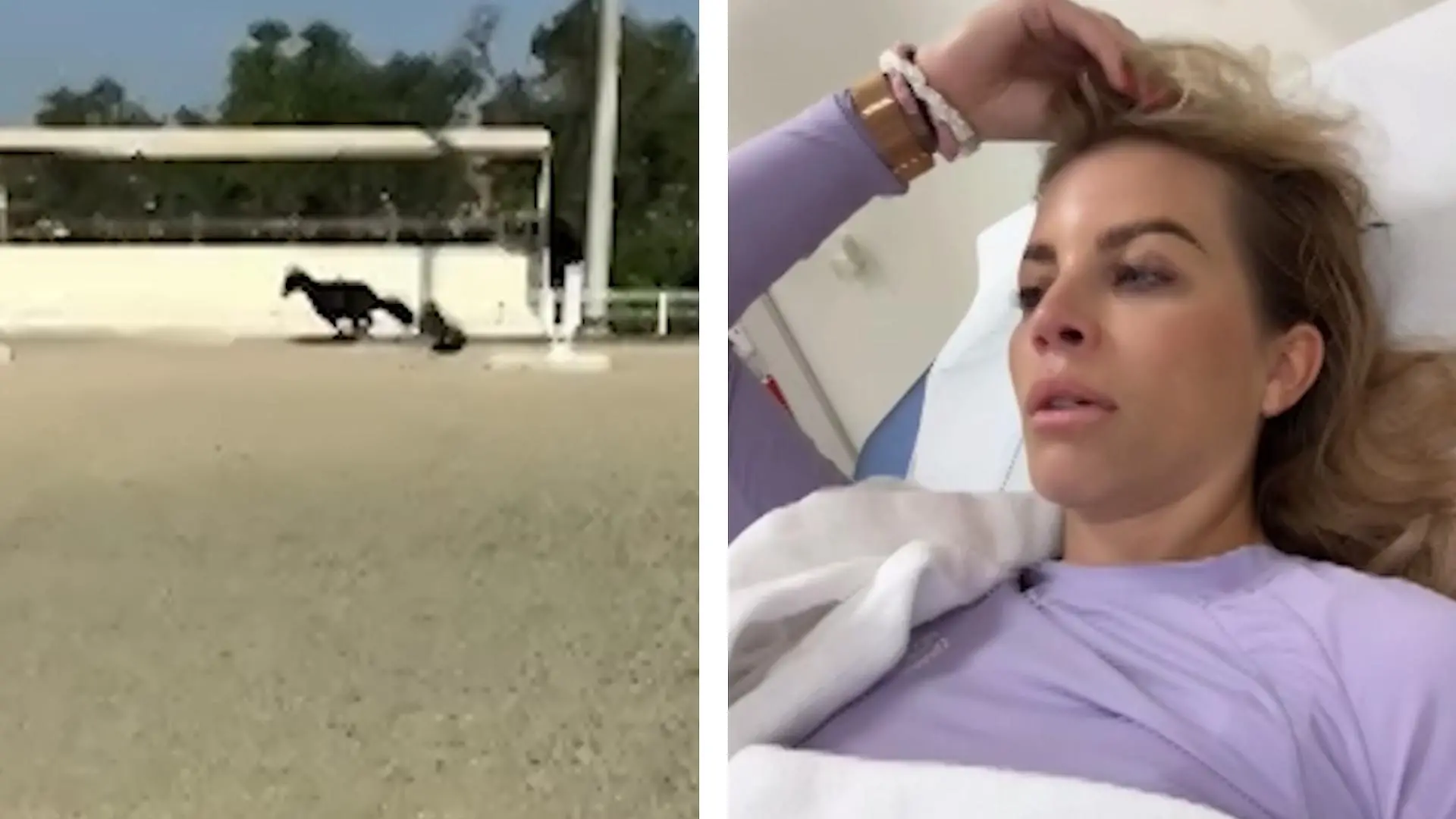 Drama bei Reitstunde! Pferd wirft Ina Aogo ab Sorge um Influencerin