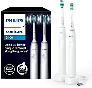 Philips Sonicare 3100 elektrische Zahnbürste Doppelpack