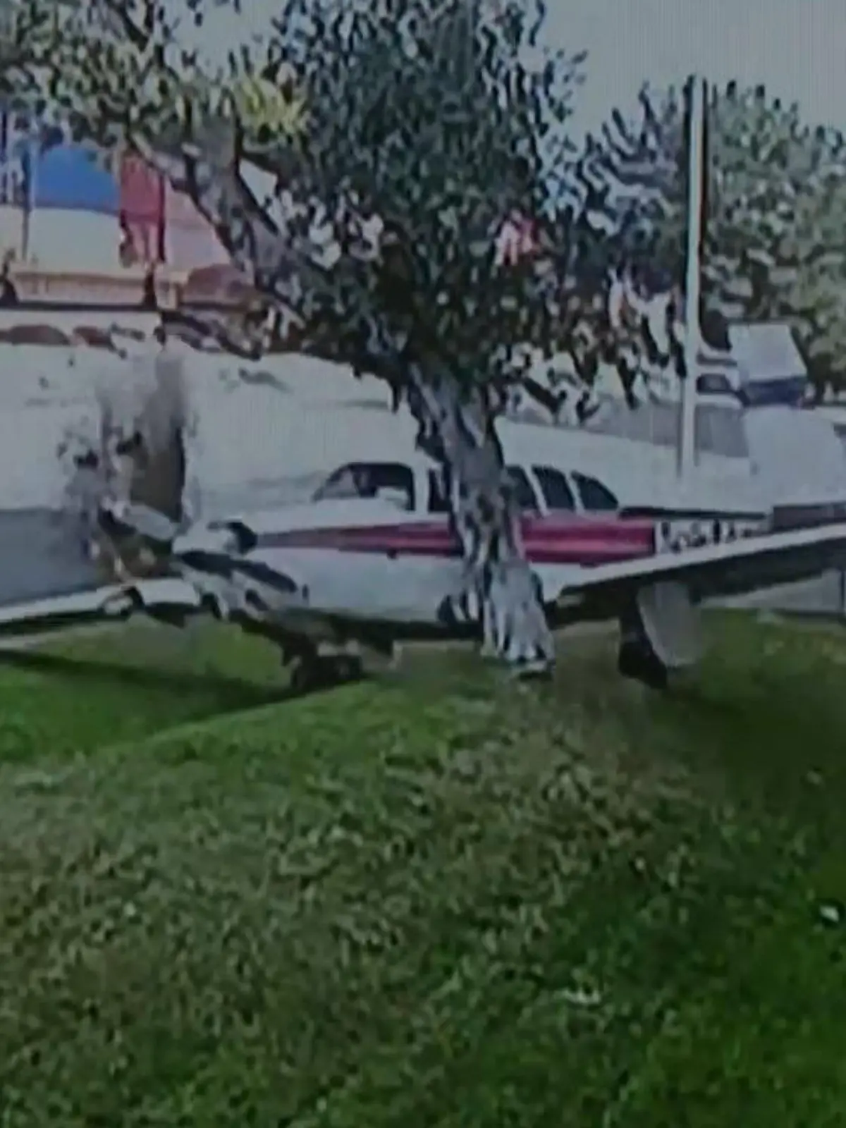 Bild zu: "Notlandung mitten im Wohngebiet! Flieger kracht in Baum"