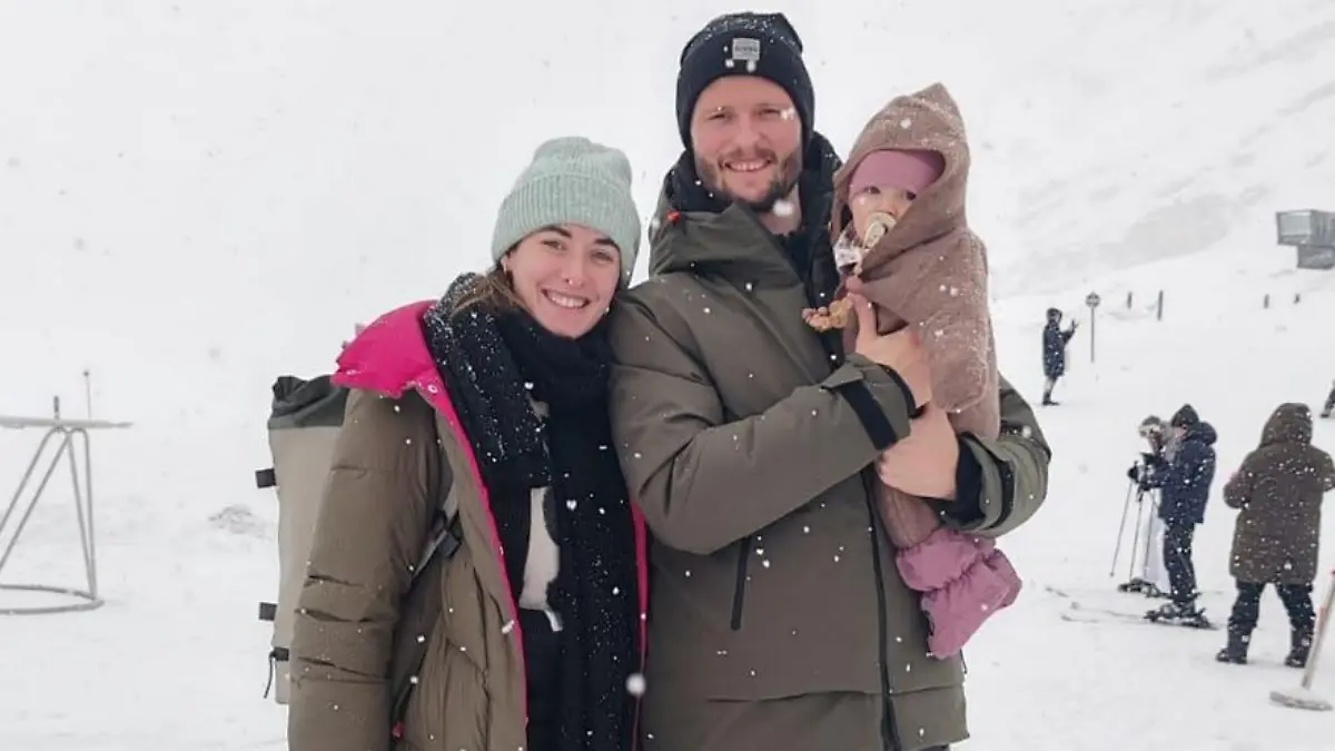 Rebecca Orendorz mit ihrem Mann Dieter und der gemeinsamen Tochter.