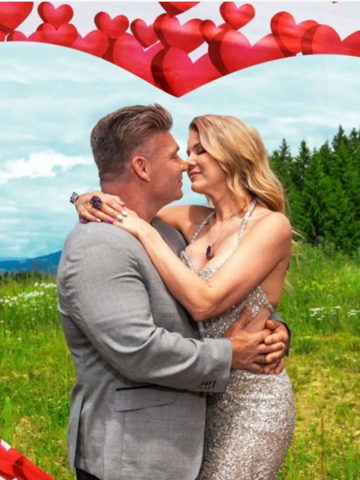 Peter Klein und Yvonne Woelke ganz verliebt im „Forsthaus Rampensau”