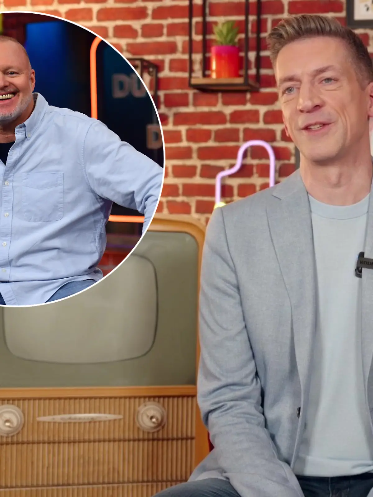Collage Stefan Raab und Steffen Hallaschka